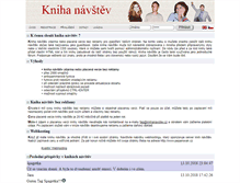 Tablet Screenshot of knihanavstev.cz